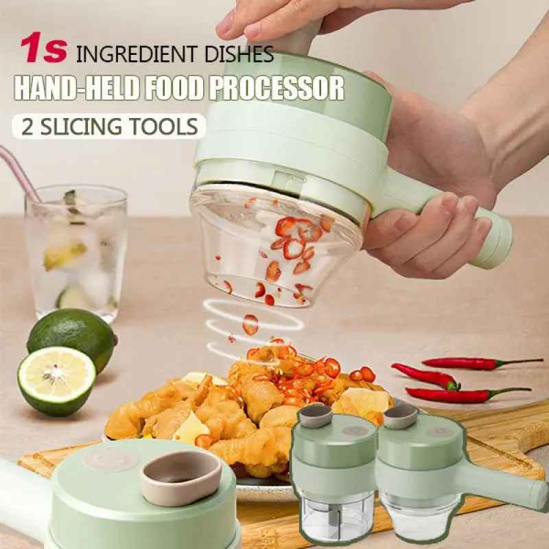 Electric Vegetable Cutter Set Durable Chili Vegetable Crusher