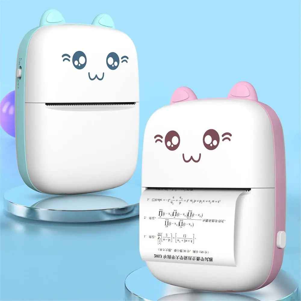 Mini Portable Thermal Printer Cat Shape