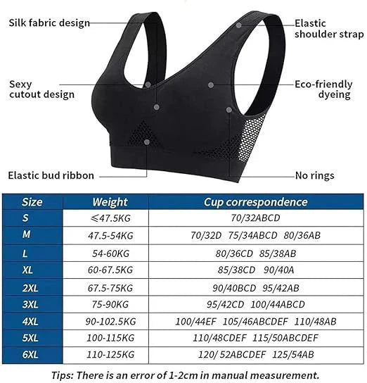 Breathable Cool Liftup Air Bra