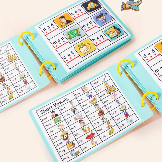 Paper Handwriting Aid for Ages 3-6, Educational Quiet Activity for Spelling & Phonics Practice, Holiday Gift Idea