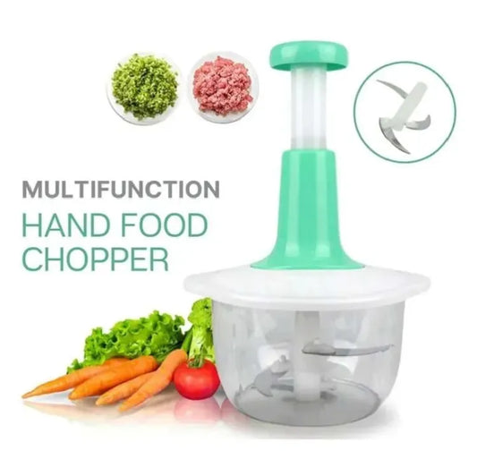 Manual Hand Chopper Processor Meat Grinder 2 L Food Vegetable Cutter