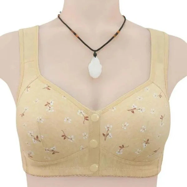 Front Open Padded Bra with button